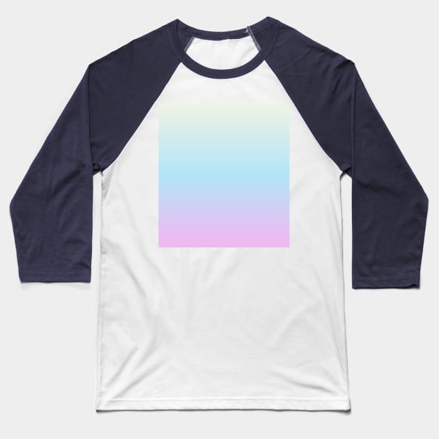 Pastel Blue Lavender Pink Ombre Fade Sunset Gradient Baseball T-Shirt by squeakyricardo